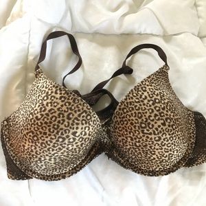 Maidenform Cheetah Print Bra (clips on front!!)